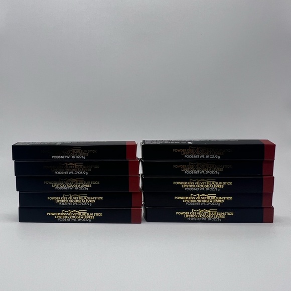 MAC powder kiss velvet blur slim stick 877 devoted to chili 10 pack NEW - Picture 1 of 6
